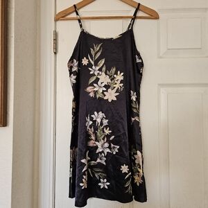 Floral Dark Blue Camisole Pajama Size Small
